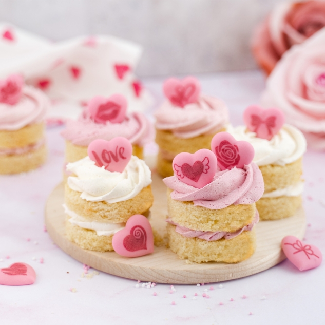 BackDecor 15 Romantik Herzen aus Zucker 