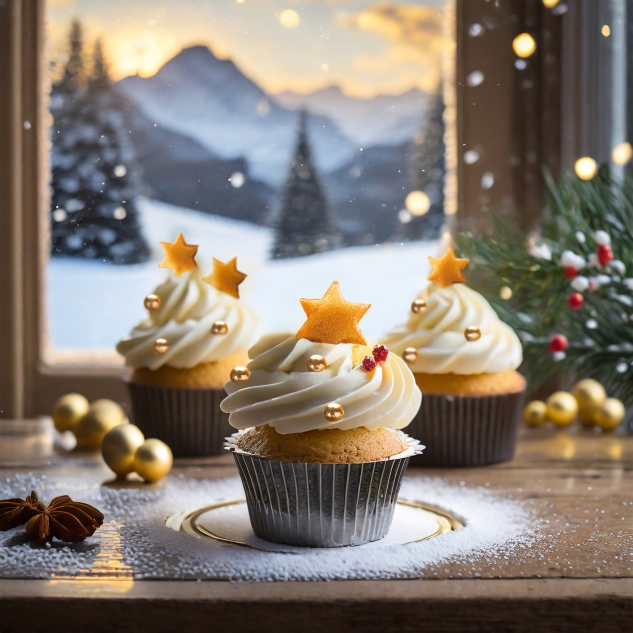 12 Stück  Marzipan Sterne Gold 