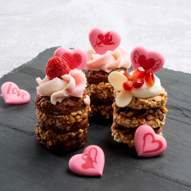 BackDecor 15 romantik Herzen aus Zucker, VKE mit 15 Stück 