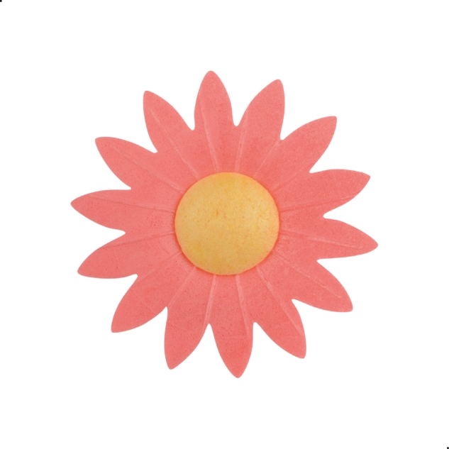 100 Stück Oblaten Margeriten bunt in 5 Farben rosa, weiß, gelb, rot, orange, blau 