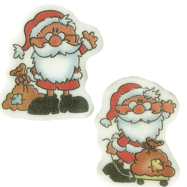 100 Nikolaus- Kleinteile aus Dekormasse, sortiert 