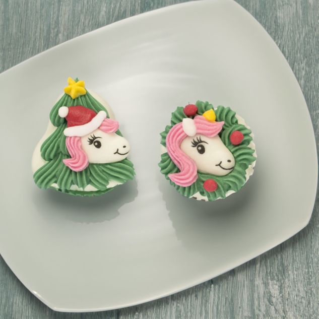 Günthart 48 Einhörner (Weihnachten) aus Zucker 
