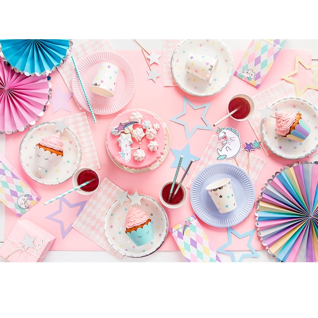 6 Geschenktüten Einhorn 