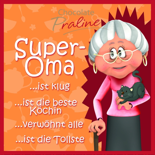 Günthart 12 Stück Pralinenbox Superfamily Täschchen rot blau rosa braun schwarz grün lila orange 