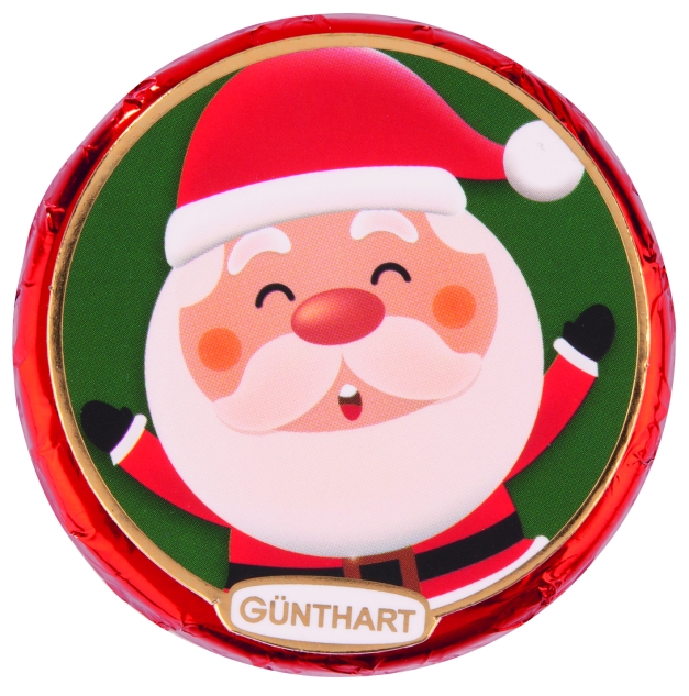 Günthart 40 Pralinentaler mit vier verschiedene Weihnachtsmotive 