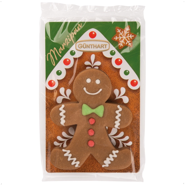 15 Stück Marzipan Lebkuchenmännchen im Cellophanbeutel 