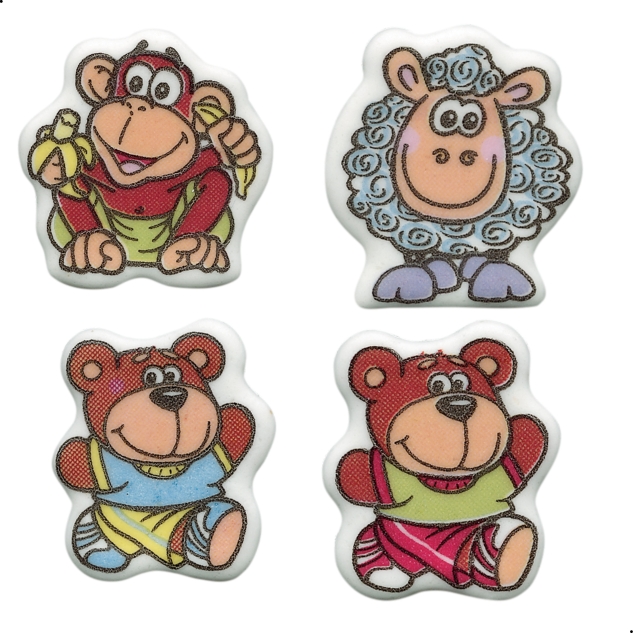 100 Dekor Kleinteile, Tiere, sortiert 