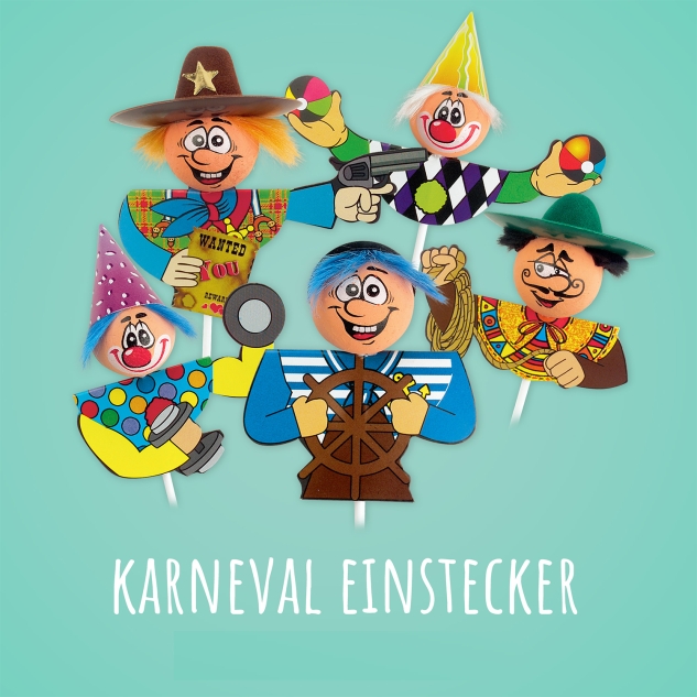 18 Lustige Einstecker, sortiert 