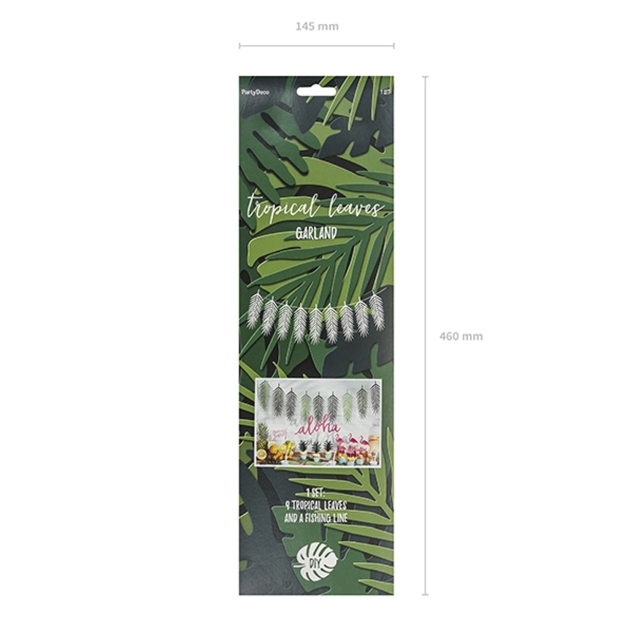Aloha Girlande - Tropische Palmenblätter 