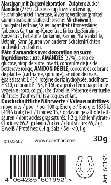 30 Glücksbringer aus Marzipan 