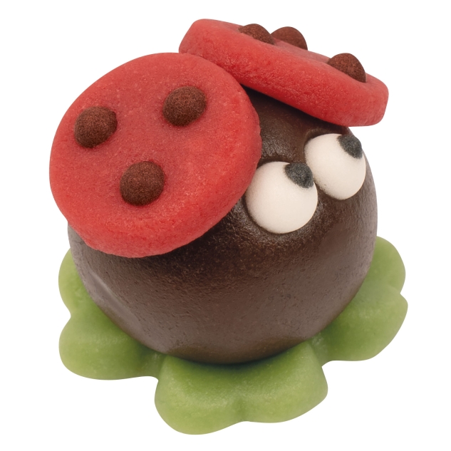 50 Marzipan Glückskäfer in Box 