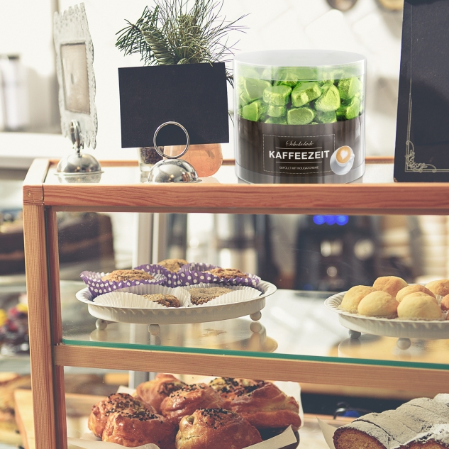 Günthart 150 grüne  Herzen aus Schokolade | Kaffeezeit 