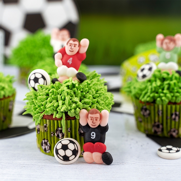 BackDecor 12 Fußballer aus Zucker, VKE mit 15 Stück 