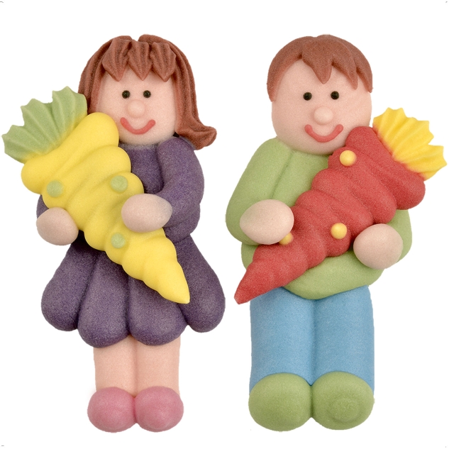 Günthart Schulanfang SET | Zuckerfiguren und Streudekor | Schulanfang Torte 
