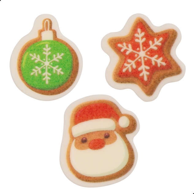 100 Stück Dekor Kleinteile Weihnachten, sortiert 