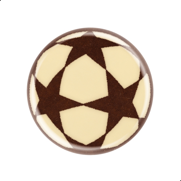 200 Stück Aufleger Fußball, weiße Schokolade, erschiedene Motive 