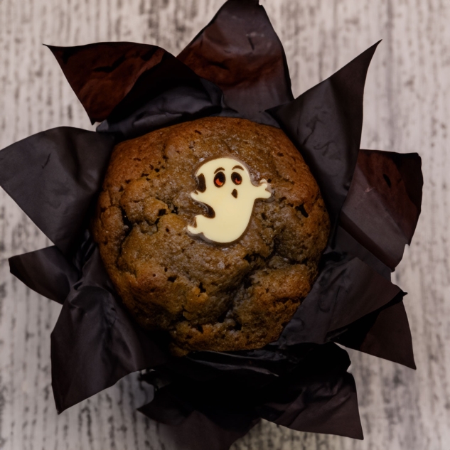 Günthart 72 Halloween Aufleger, aus weißer Schokolade 