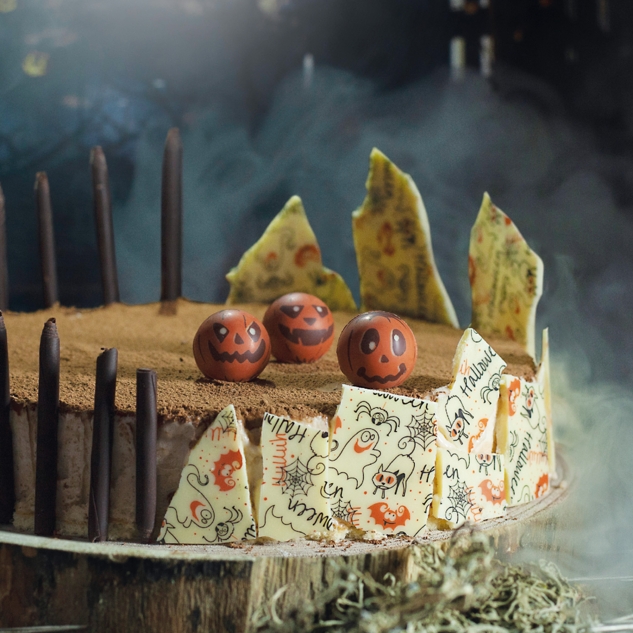 Günthart 40 Halloween Kürbisse, aus weißer Schokolade 