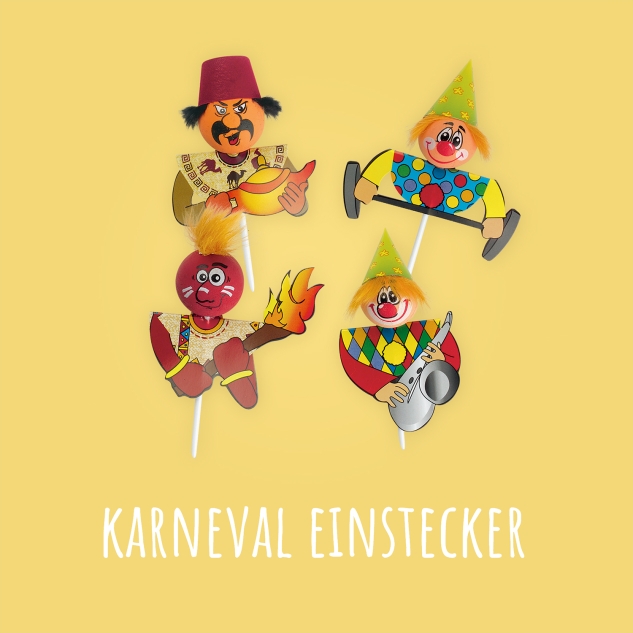 18 Lustige Einstecker, sortiert 