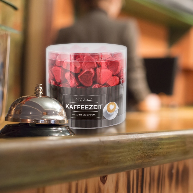 Günthart 150 rote Herzen aus Schokolade | Kaffeezeit | 