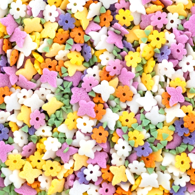 BackDecor Streusel Mix Blütentraum bunte Streusel Zuckerdeko 
