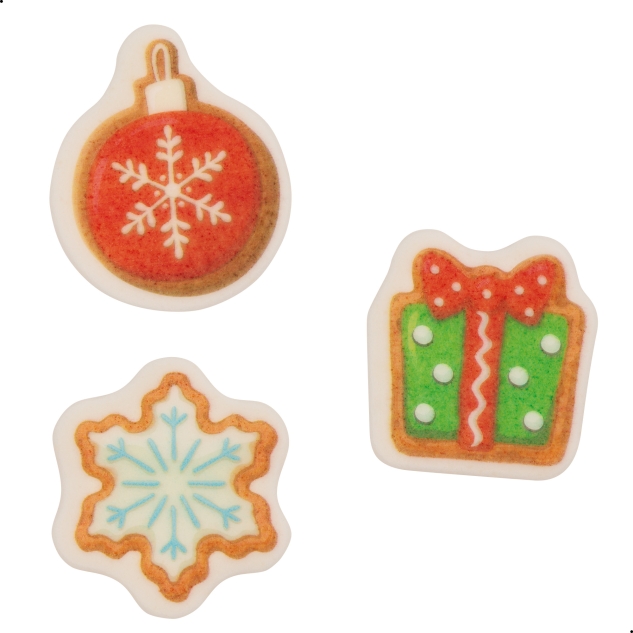 100 Stück Dekor Kleinteile Weihnachten, sortiert 