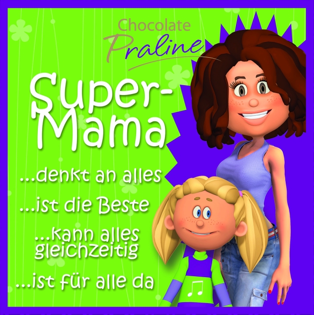 Günthart 12 Stück Pralinenbox Superfamily Täschchen rot blau rosa braun schwarz grün lila orange 