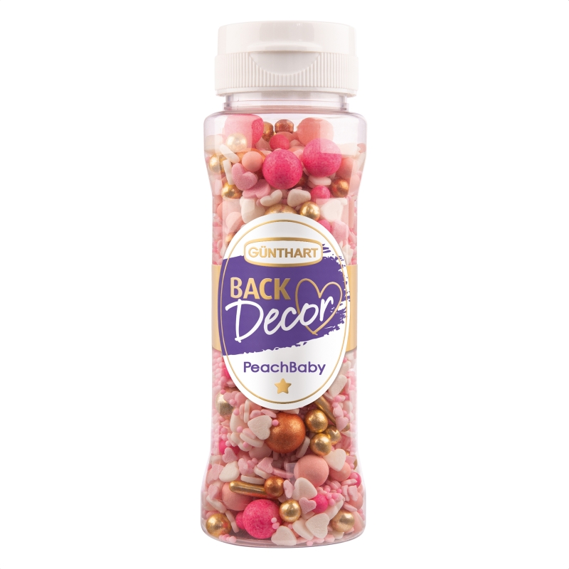 BackDecor Premium Streuselmix Peach Baby, 110 g 