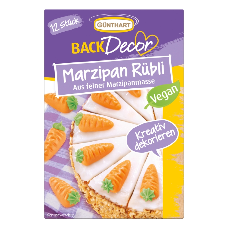 12 Stück Marzipan Rübli VEGAN 