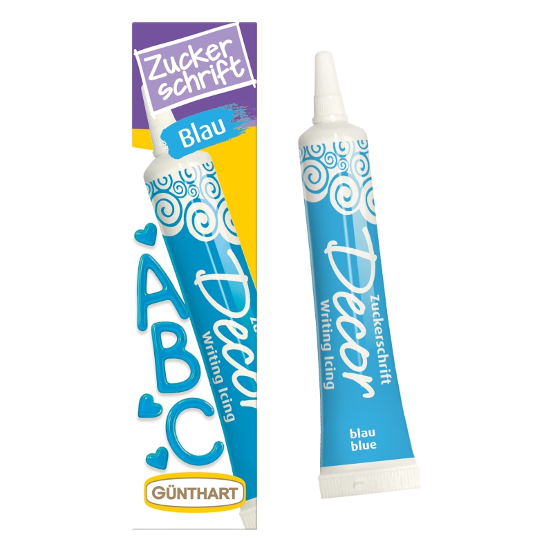 BackDecor Zuckerschrift blau, 25 gr 