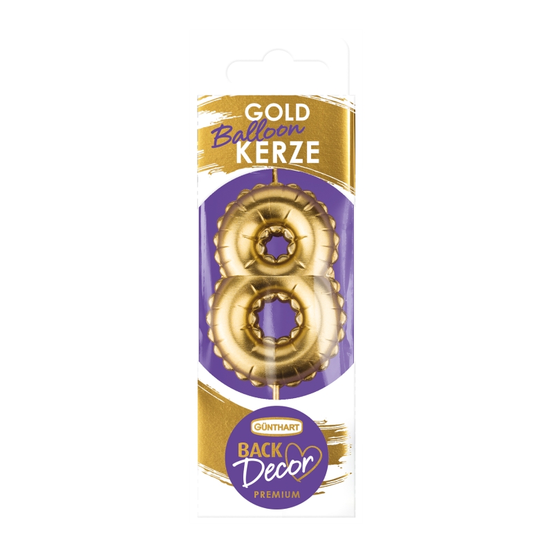 BackDecor Premium Kerze 8 