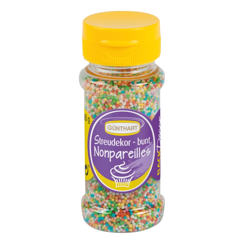 BackDecor Streudekor Nonpareilles bunt, 85g 