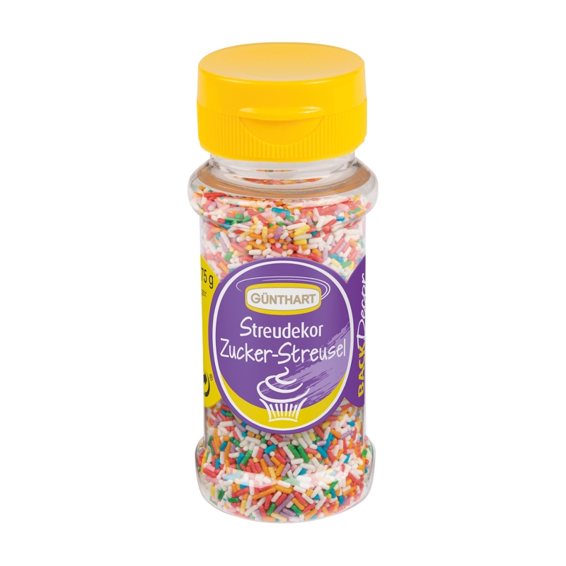 BackDecor Streudekor Zuckerstreusel bunt, 75g 