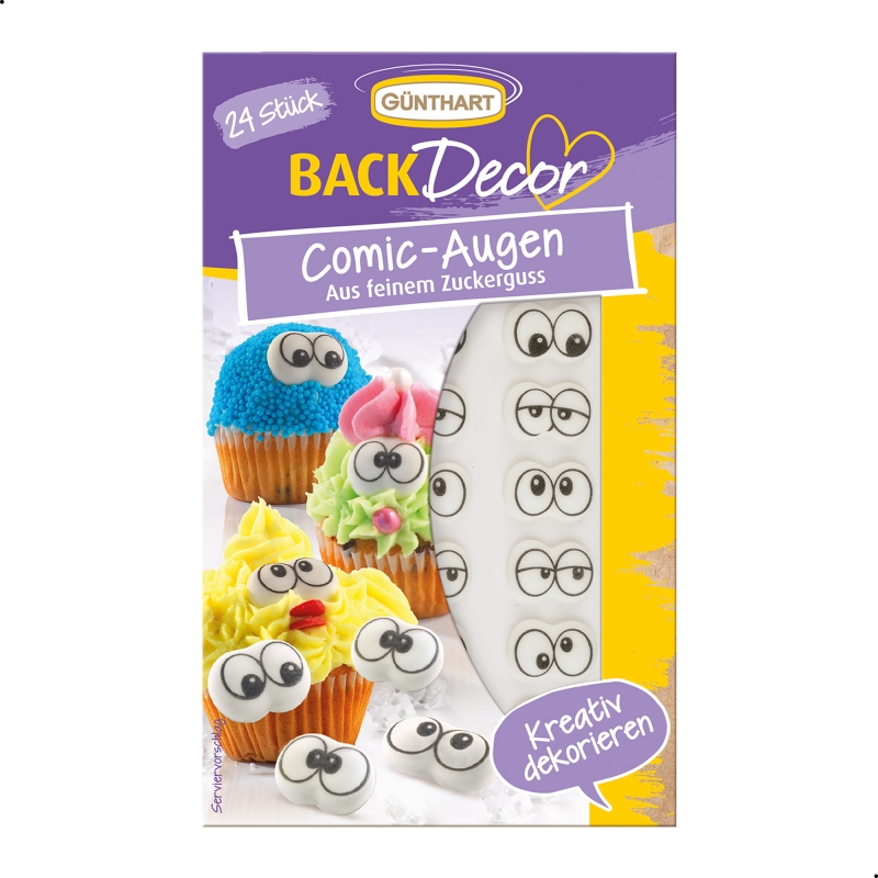 BackDecor 24 Augenpaare aus Zucker 