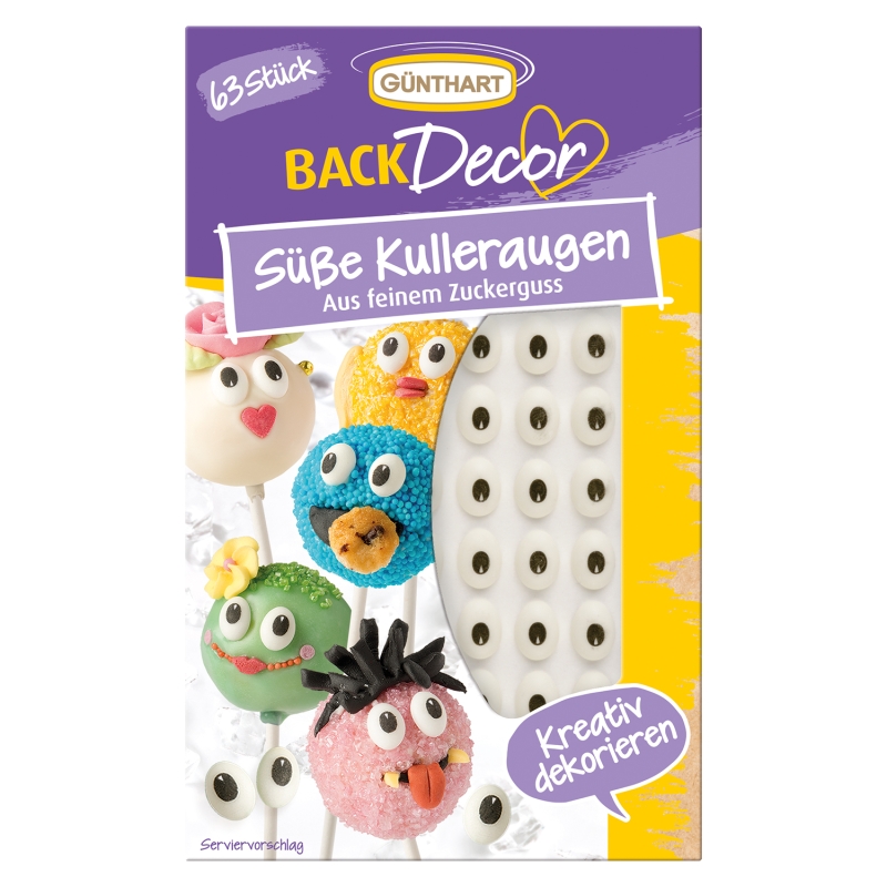 BackDecor 63 Süße Kulleraugen aus Zucker 