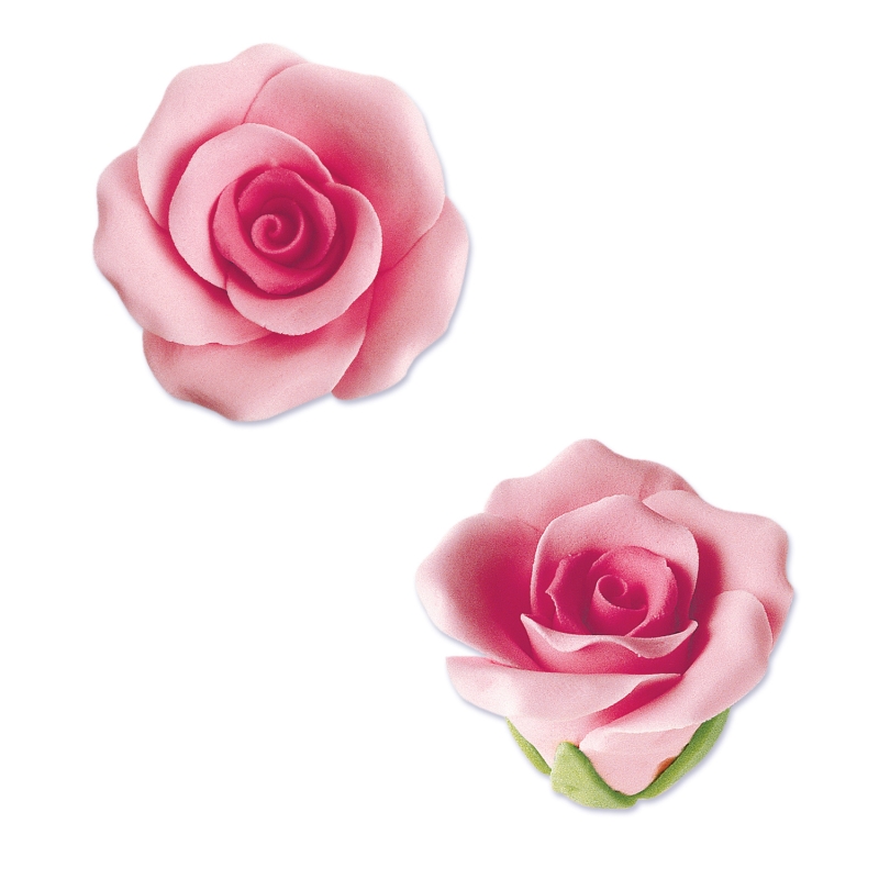30 Feinzucker Rosen mittel rosa | 40mm 
