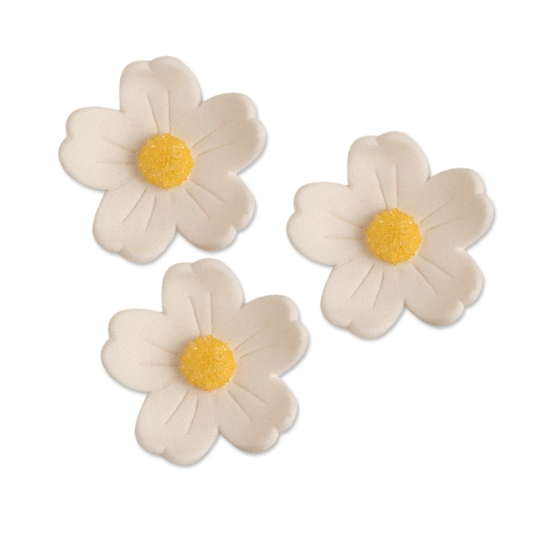 60 Feinzuckerblumen, gross, weiss 