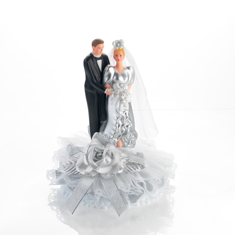 Brautpaar zur silbernen Hochzeit 