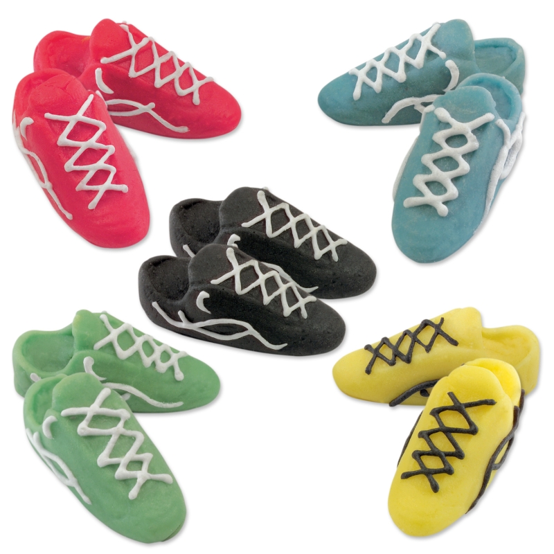 20 Stück Fussballschuhe aus Marzipan, sortiert 