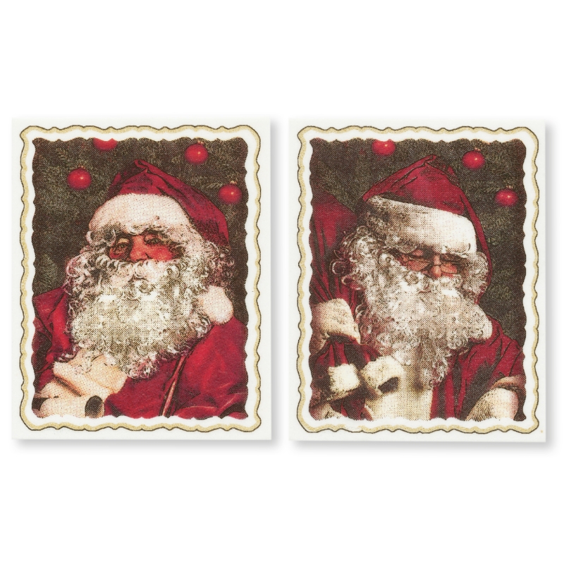 24 Stück Nikolaus Motive Nostalgie, Dekormasse 