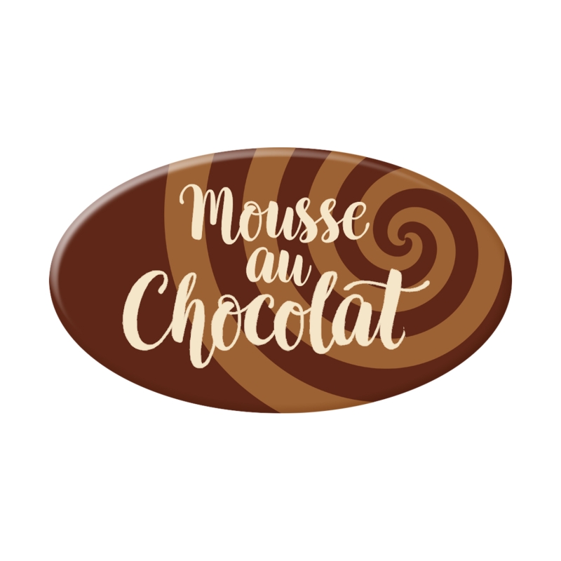 Günthart 144 Stück Spezialitäten Dekor Mousse au Chocolat weiße Schokolade für Torten Desserts Gebäck und Pralinen Dekoration aus Schokolade 