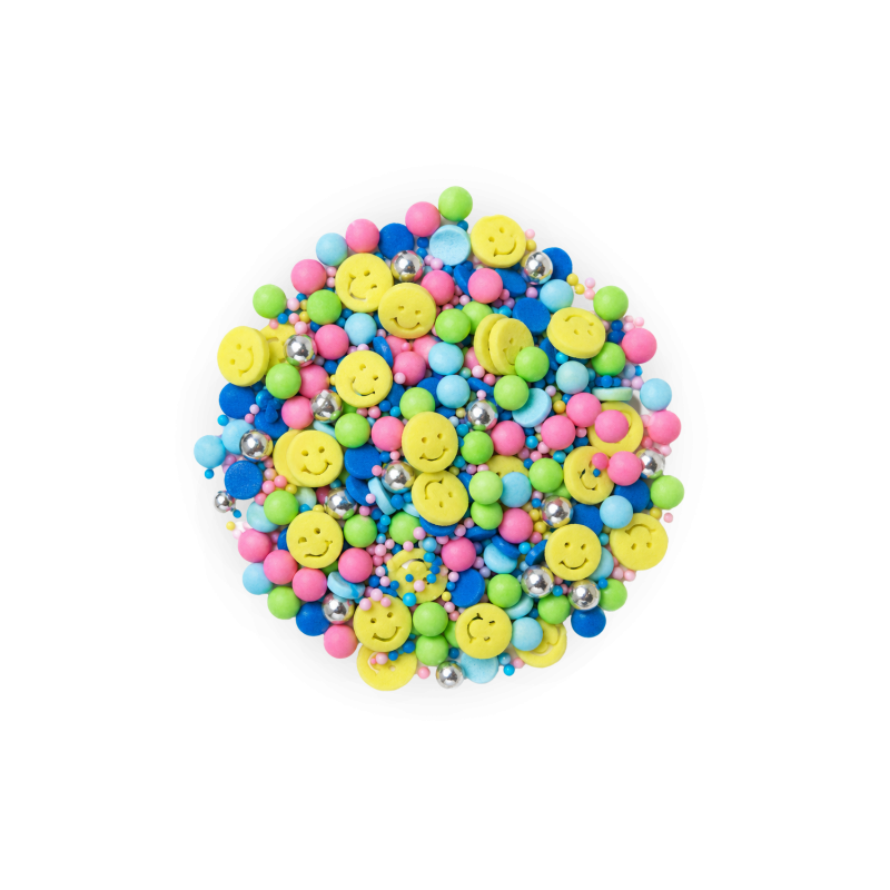 Günthart 1 Stück Streudekor Happy-Mix 600 gr bunte Zuckerstreusel zum Dekorieren 