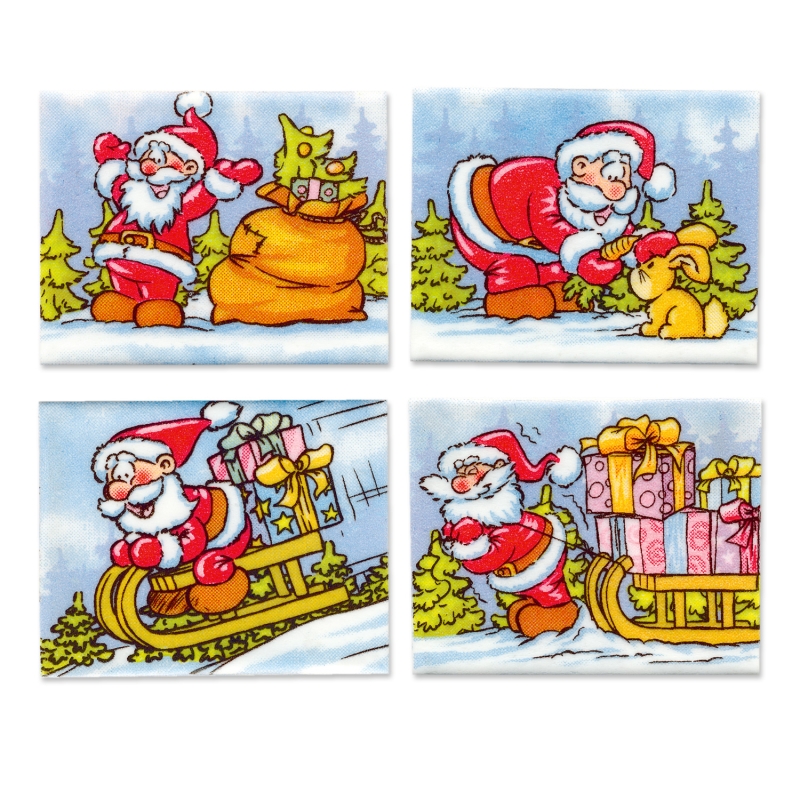 48 Nikolaus- Motive aus Dekormasse, sortiert 