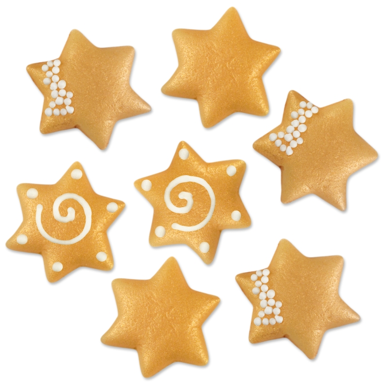100 Sterne aus Marzipan, gross 