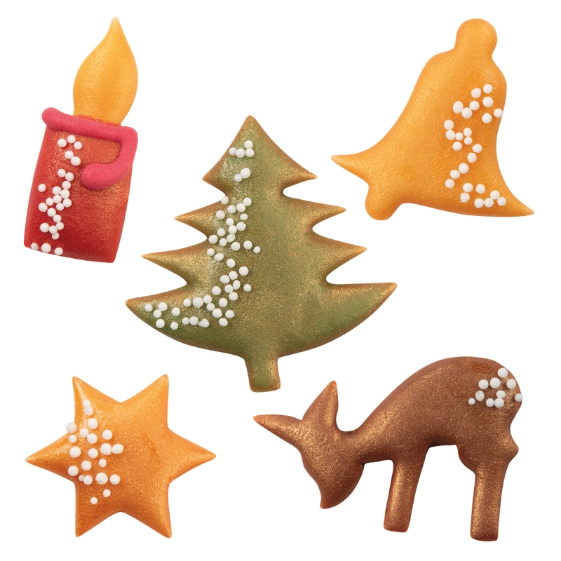 145 Weihnachtsdekor aus Marzipan 