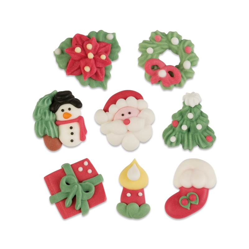 100 essabre Zucker Weihnachts Dekor Teile 