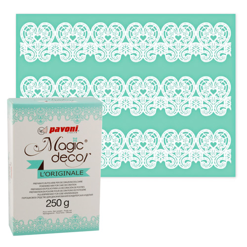 Magic Decor Matte Herzen + Magic Decor Pulver 250g 