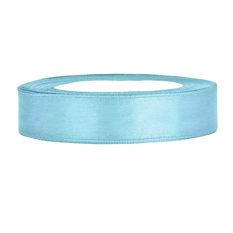 Satinband hellblau B:12mm, L:25m 