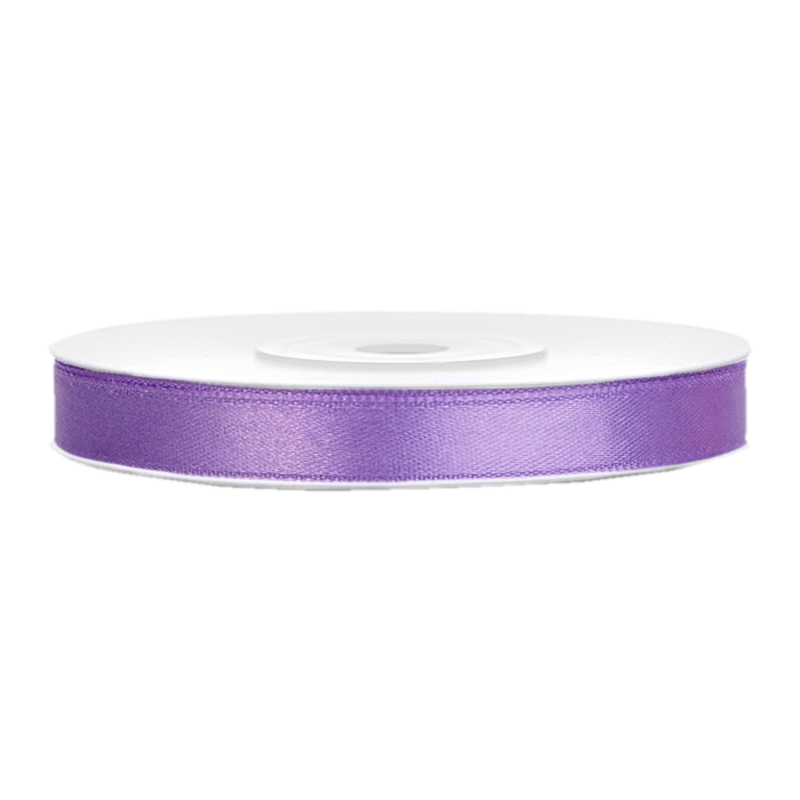 Satinband lila B:6mm, L:25m 