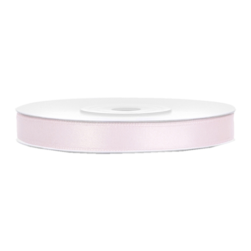 Satinband pastellrosa B:6mm, L:25m 